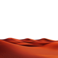 stunning view of red sand dunes under clear sky, showcasing natural beauty and intricate patterns formed by wind. vibrant colors and textures create mesmerizing landscape png
