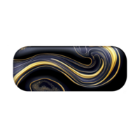 sleek, abstract design featuring swirling gold and dark blue patterns on rectangular surface, creating luxurious and modern aesthetic png