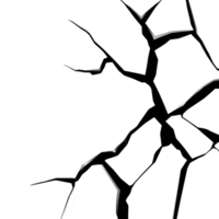 cracked surface with jagged lines creates dramatic and intense visual effect, resembling broken glass or fractured earth. transparency background enhances contrast and highlights cracks png