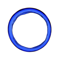 vibrant blue circle with textured, brushstroke appearance stands out against plain background, evoking sense of calm and focus. circular shape is smooth and continuous, symbolizing unity png