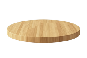 round wooden cutting board with smooth surface and natural wood grain pattern, perfect for kitchen use or food presentation. board simplicity adds rustic charm png