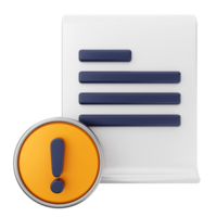 A document with an exclamation mark and a note png