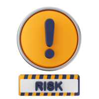 A risk sign with an exclamation mark on it png