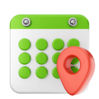 Calendar app icon with pin png