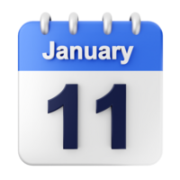 January 11th calendar icon png