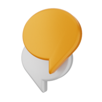 A speech bubble with an orange and white speech bubble png