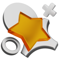 A star and a plus sign on a black background png