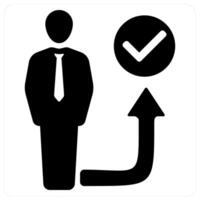Act and protactive icon concept in black filled color vector