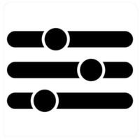 Refine and panel icon concept in black filled color vector