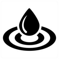 Hydratation and sweat icon concept in black filled color vector