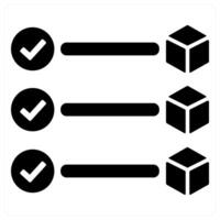Block confirmation and cryptocurrency icon concept in black filled color vector