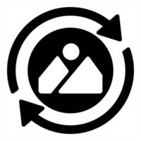 Rebranding and branding icon concept in black filled color vector