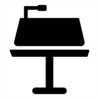 Keynote and presentation icon concept in black filled color vector