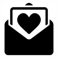 Invitation and invite icon concept in black filled color vector