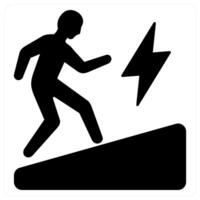 Determination and willpower icon concept in black filled color vector