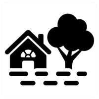 Flooding and flood icon concept in black filled color vector