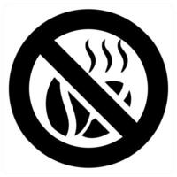 No Caffeine and label icon concept in black filled color vector