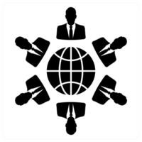 Culture and citizen icon concept in black filled color vector