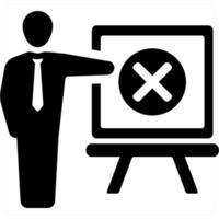 Identifying Errors and appearance icon concept in black filled color vector