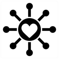 Community icon concept in black filled color vector