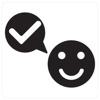 Feedback and ratings in black filled color vector