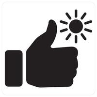 Sunny Day and sun icon concept in black filled color vector