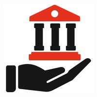 Heritage and succession icon concept in red filled color vector