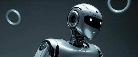 Robot with Circular Components Design View photo