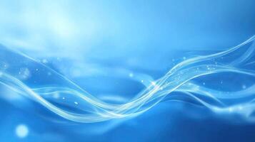 A serene blue and white abstract background with flowing, ethereal lines and a soft, dreamy texture. photo