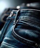 A close up of a pair of jeans photo