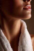 Refreshing spa treatment for relaxation and rejuvenation of the skin photo