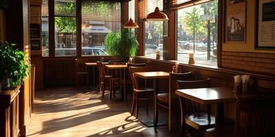 A long table with chairs and a window photo