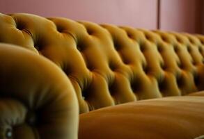 close up of a couch in a room photo