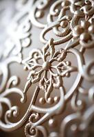 close up of a decorative metal object photo