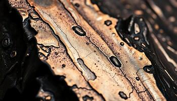 close up of water droplets on a leaf photo