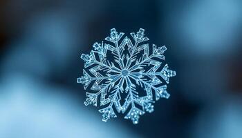 close up of a snowflake that looks like a snowflake photo
