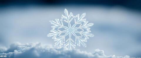 snowflake in the middle of a cloudy sky photo
