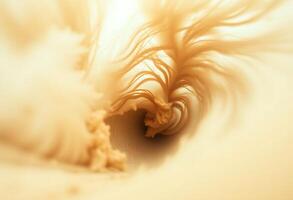 close up of a white object with a blurry background photo