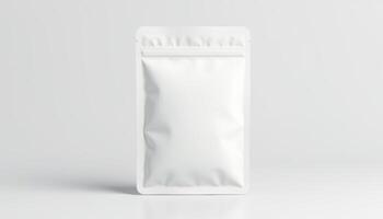 White packaging mockup on white background photo