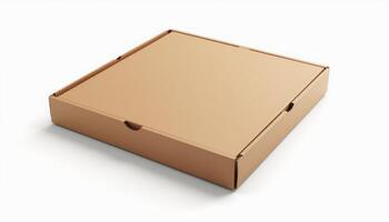 A cardboard box on a white background photo