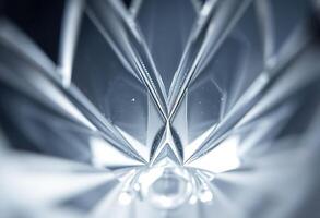 close up of a glass object with a blurry background photo
