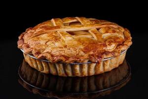 Rustic homemade apple pie recipes using fresh ingredients photo