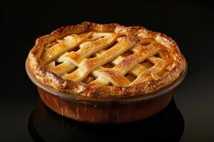 Warm and comforting homemade apple pie dessert scenes photo