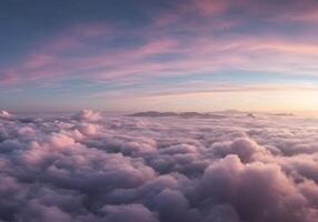 A view of clouds from above the clouds photo