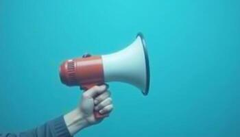 How to use a megaphone in your business photo