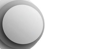 A white circular object with a gray background photo