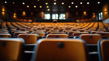 Empty seats in a theater photo
