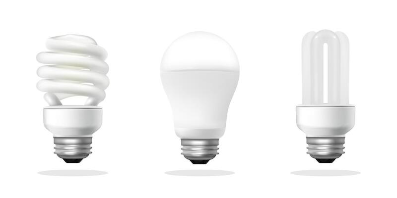 Light lamp realistic collection