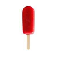 ice cream dark red color effect with stick. png
