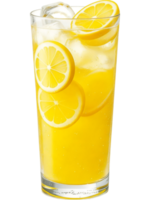 Refreshing Lemonade with Lemon Slices and Ice png
